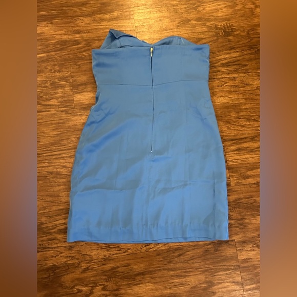 Lilly Pulitzer CARLYNN STRAPLESS BOW DRESS – MORELLE BLUE. Size 10 - Picture 7 of 8